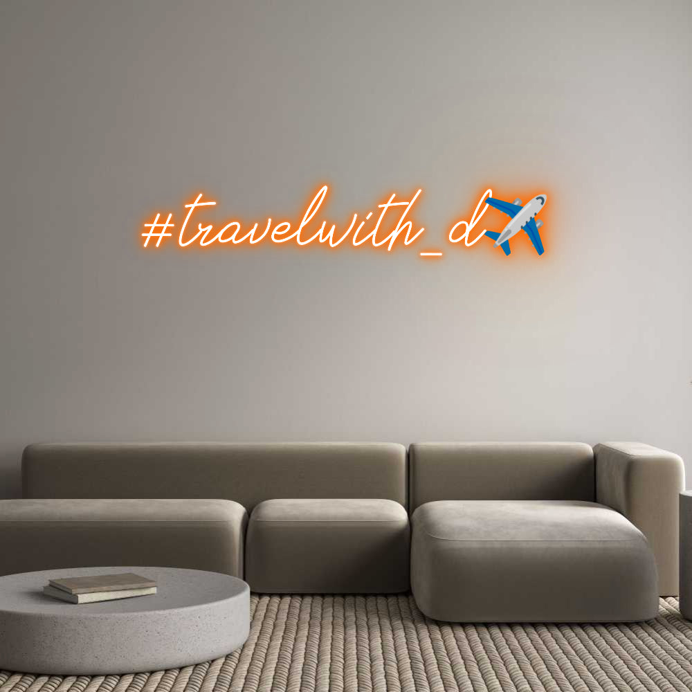 Individuelles Neon: #travelwith_d✈️