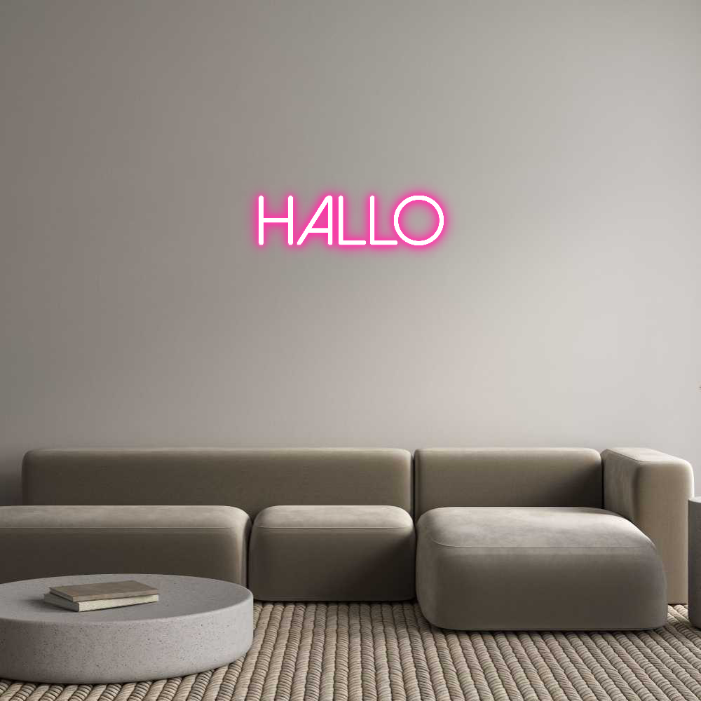 Individuelles Neon: Hallo