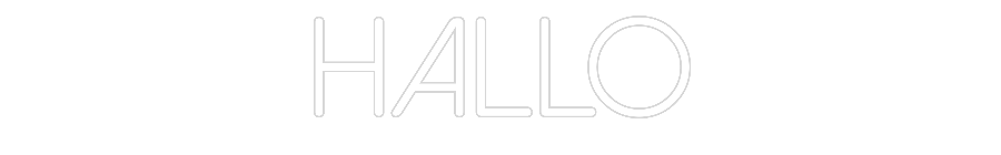 Individuelles Neon: Hallo