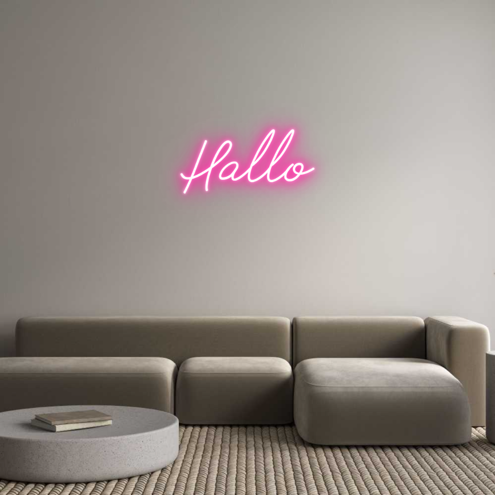 Individuelles Neon: Hallo