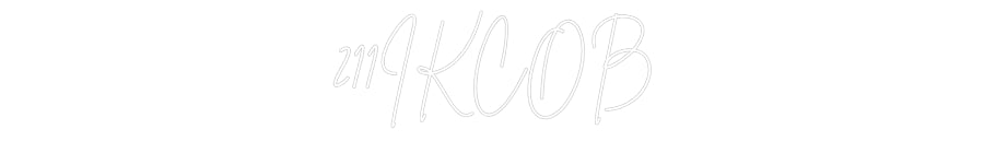 Individuelles Neon: 211IKCOB