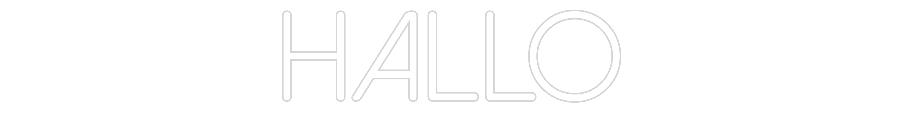 Individuelles Neon: Hallo
