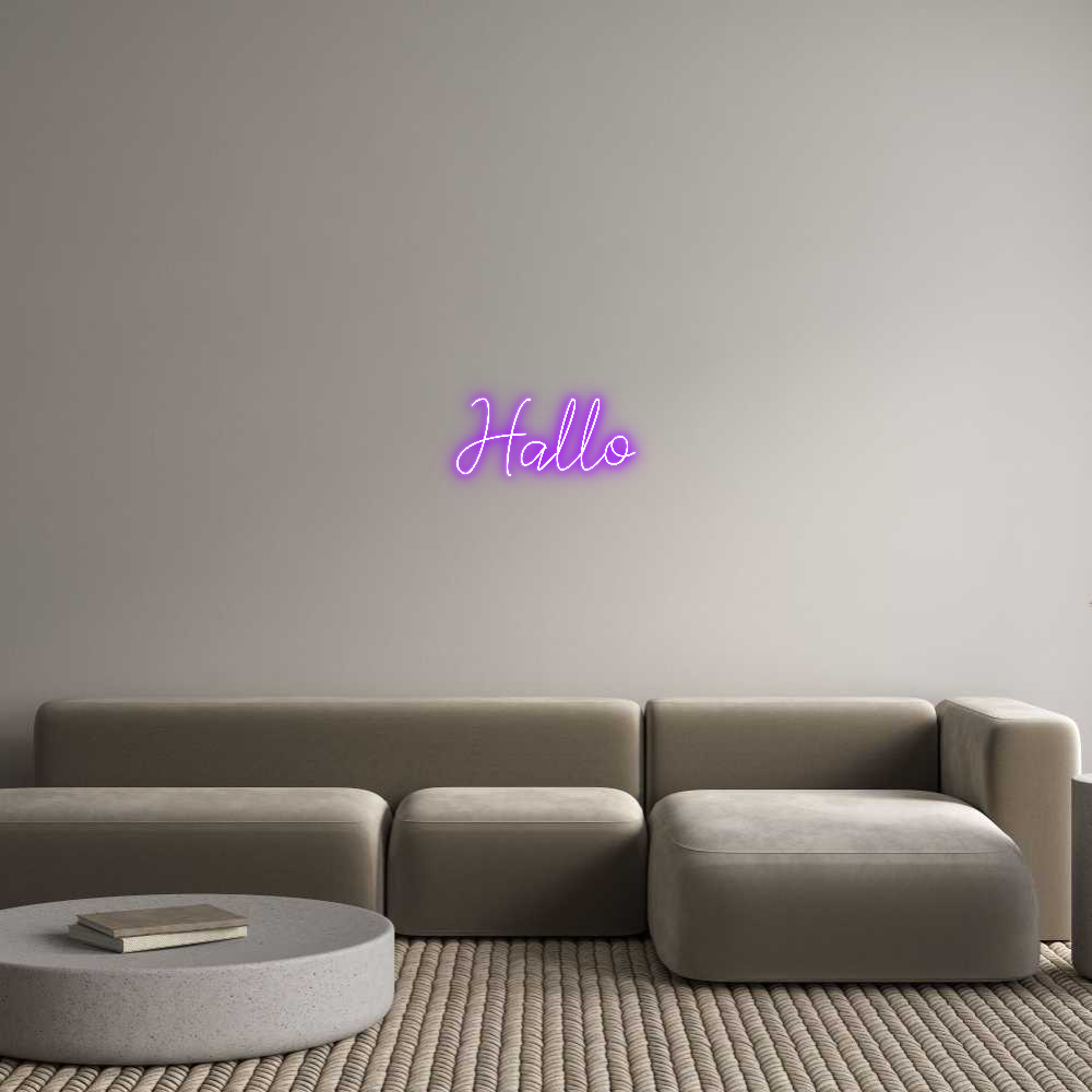 Individuelles Neon: Hallo