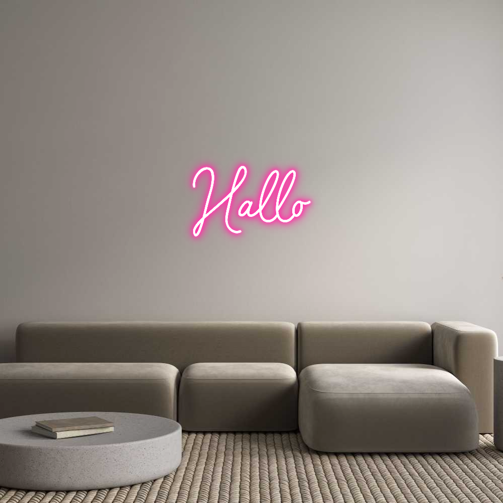 Individuelles Neon: Hallo