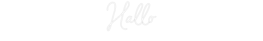 Individuelles Neon: Hallo