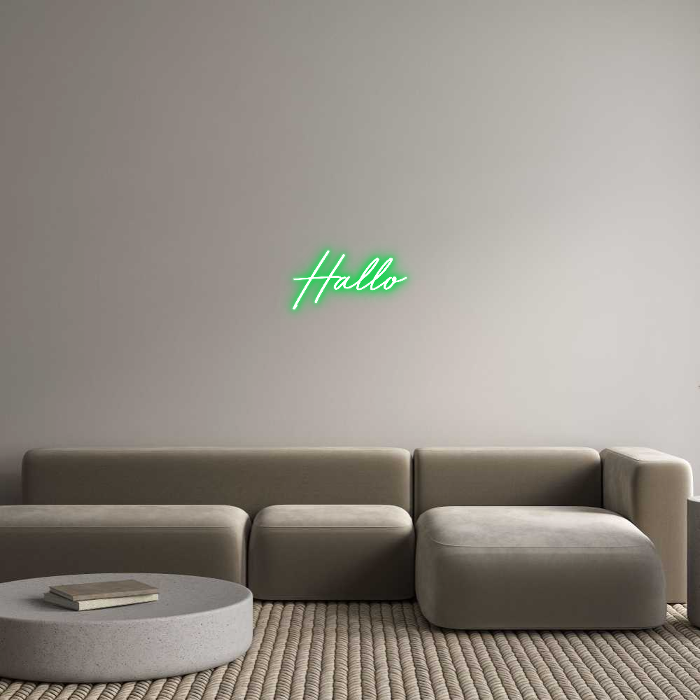 Individuelles Neon: Hallo