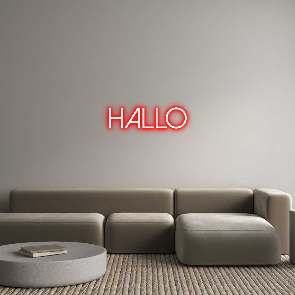Individuelles Neon: Hallo
