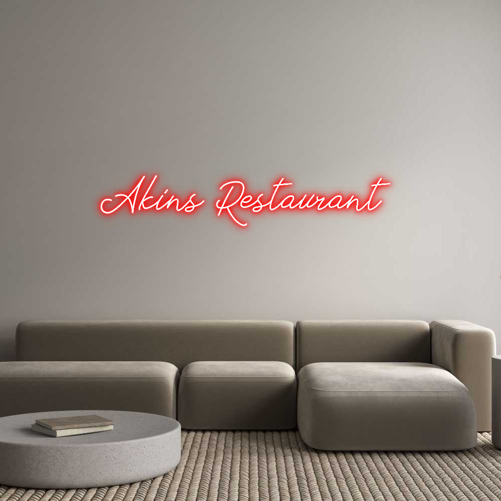Individuelles Neon: Akins Restaur...