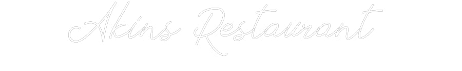 Individuelles Neon: Akins Restaur...
