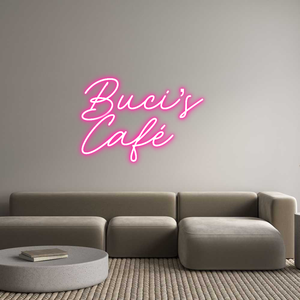 Individuelles Neon: Buci’s
Café