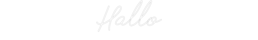 Individuelles Neon: Hallo