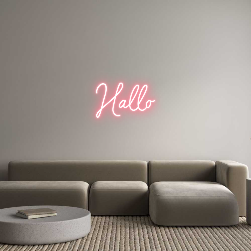 Individuelles Neon: Hallo