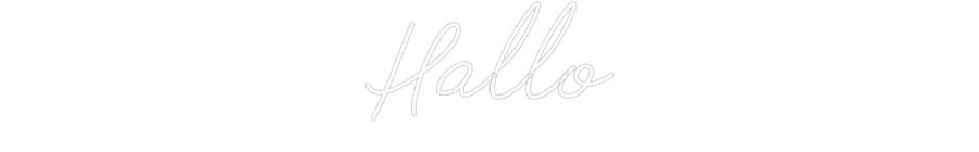 Individuelles Neon: Hallo