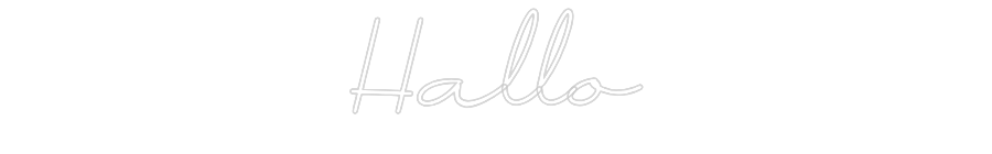 Individuelles Neon: Hallo