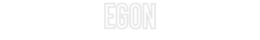 Individuelles Neon: EGON