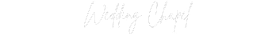 Individuelles Neon: Wedding Chapel