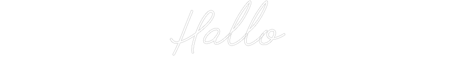 Individuelles Neon: Hallo
