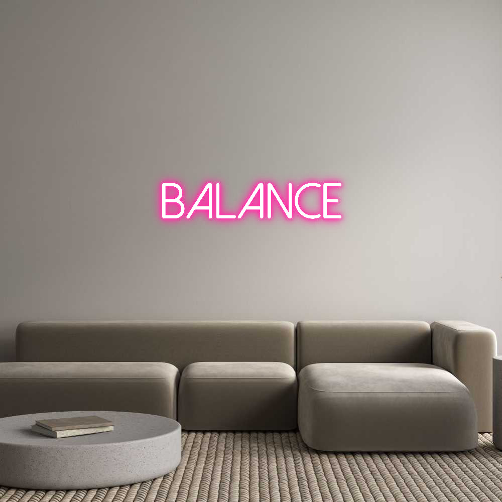 Individuelles Neon: Balance