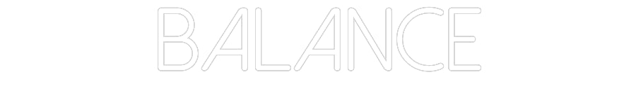 Individuelles Neon: Balance