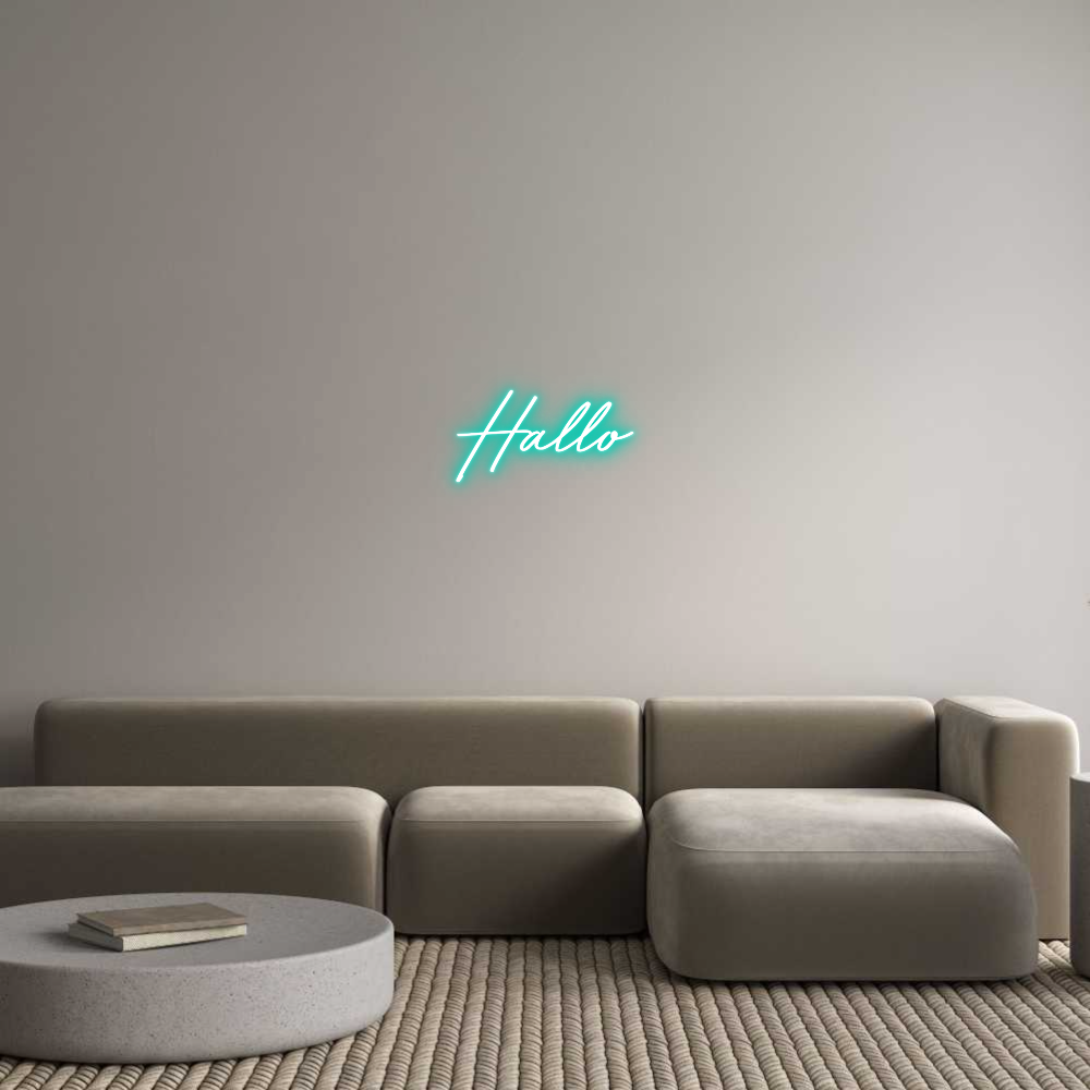 Individuelles Neon: Hallo