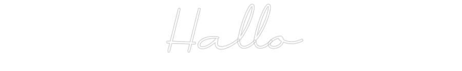 Individuelles Neon: Hallo