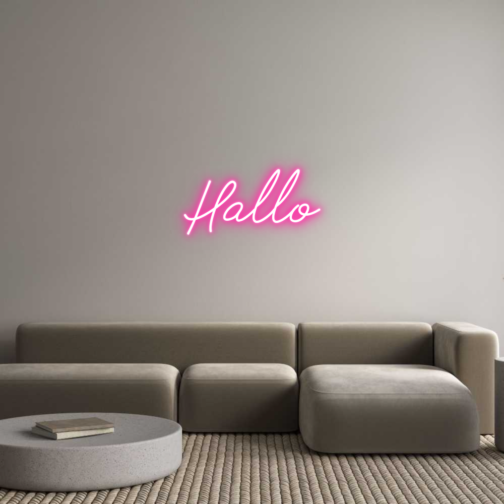 Individuelles Neon: Hallo