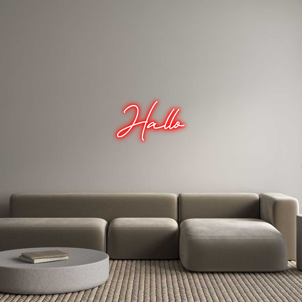 Individuelles Neon: Hallo