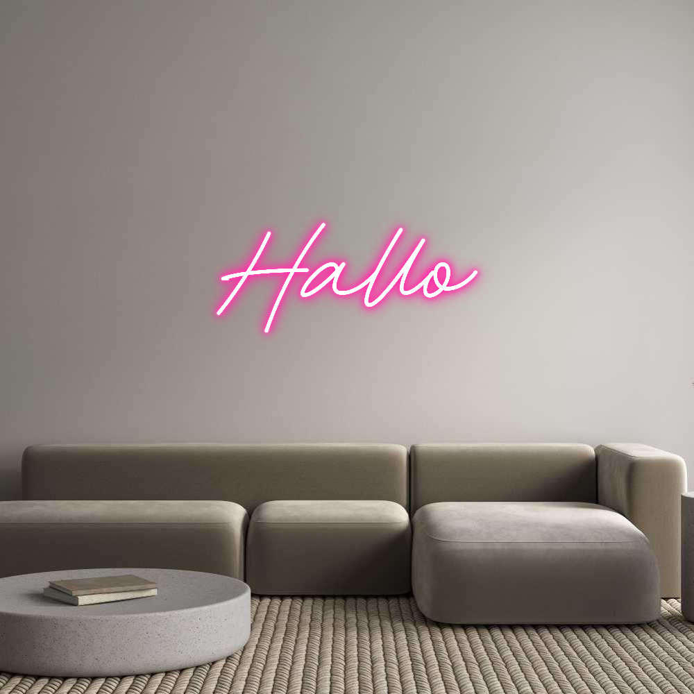 Individuelles Neon: Hallo