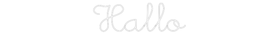 Individuelles Neon: Hallo
