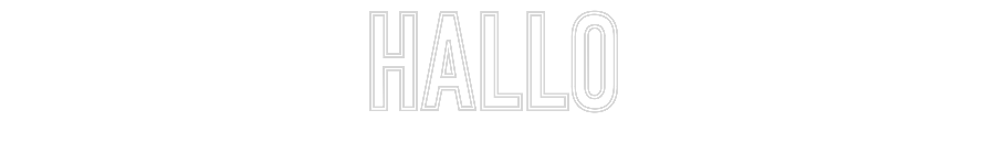Individuelles Neon: Hallo