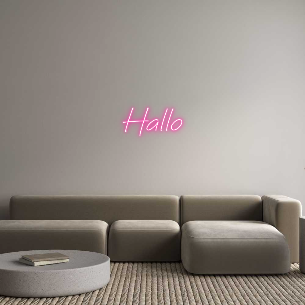 Individuelles Neon: Hallo