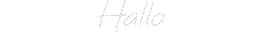 Individuelles Neon: Hallo
