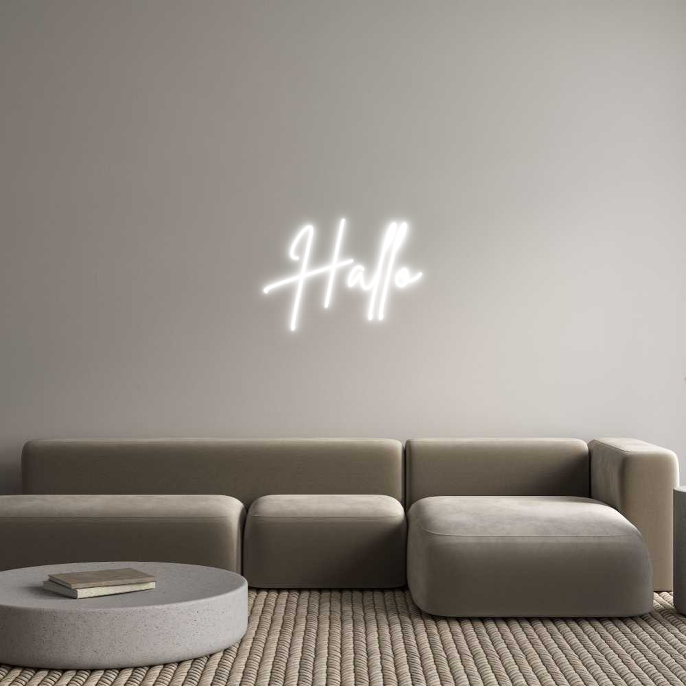 Individuelles Neon: Hallo