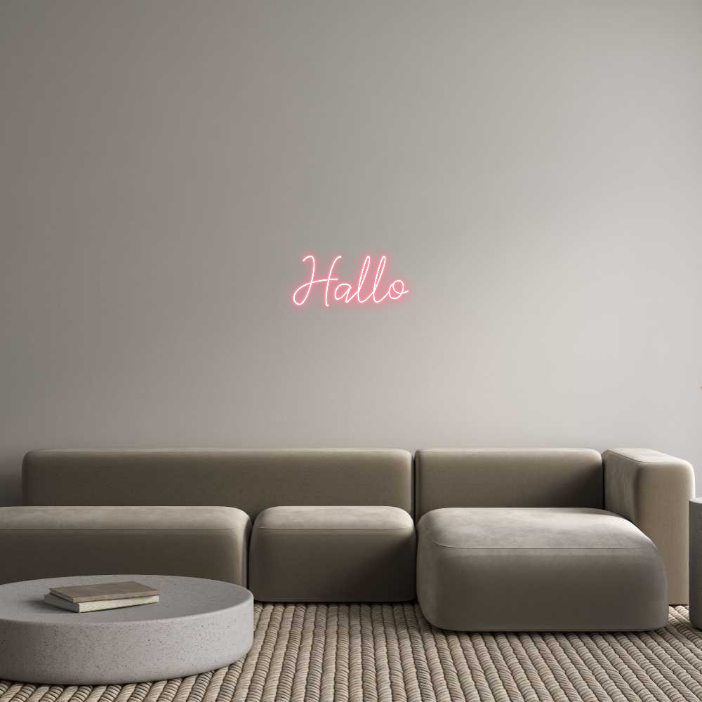 Individuelles Neon: Hallo