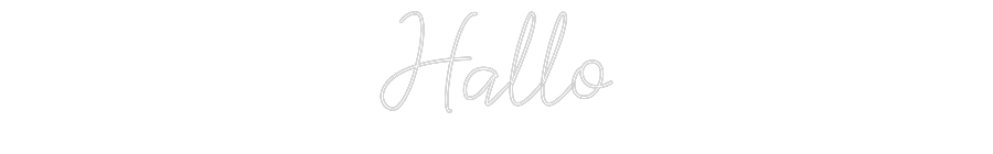 Individuelles Neon: Hallo