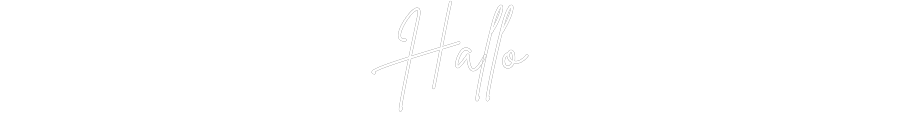 Individuelles Neon: Hallo