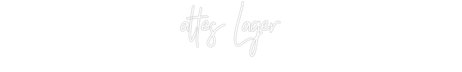 Individuelles Neon: altes Lager