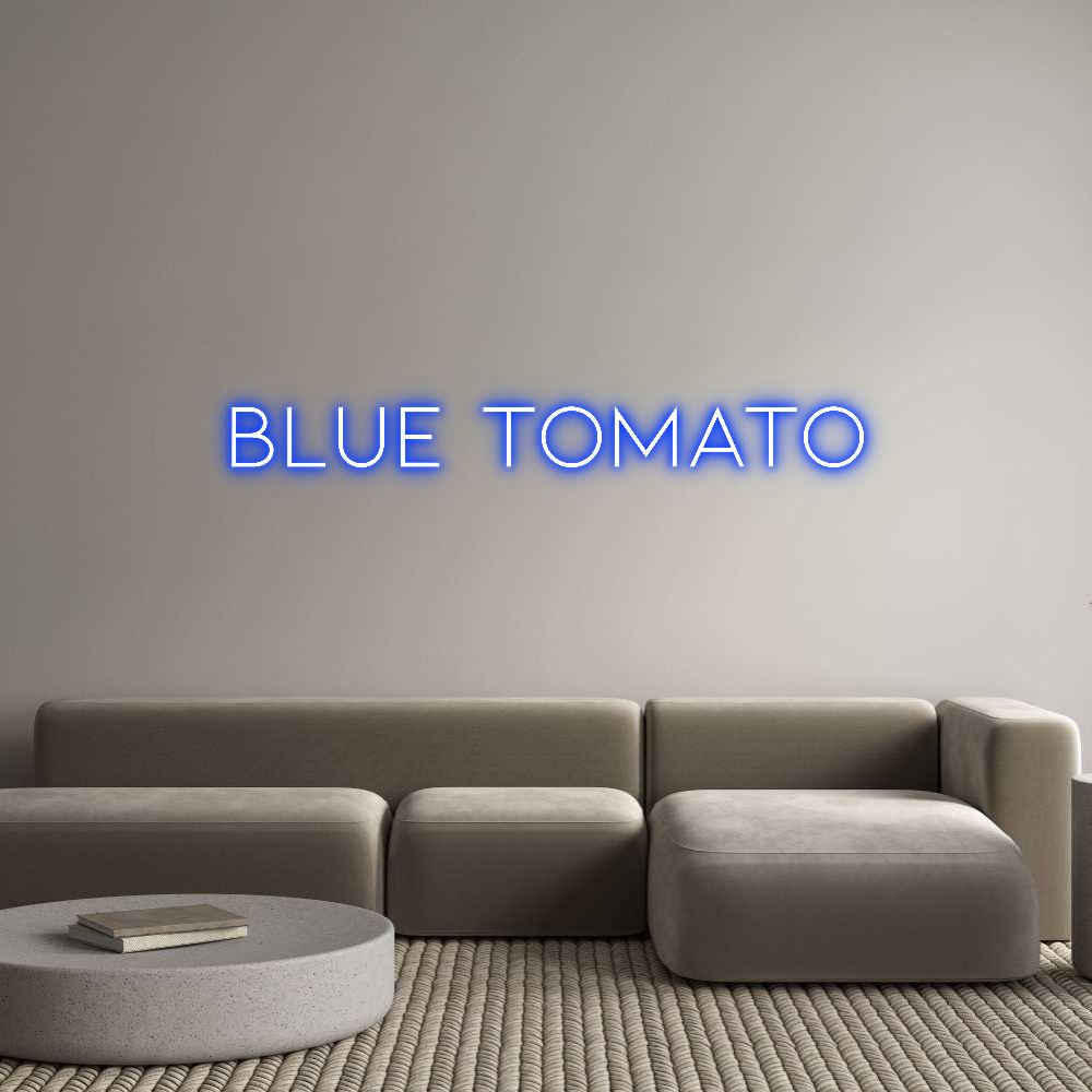 Individuelles Neon: BLUE TOMATO