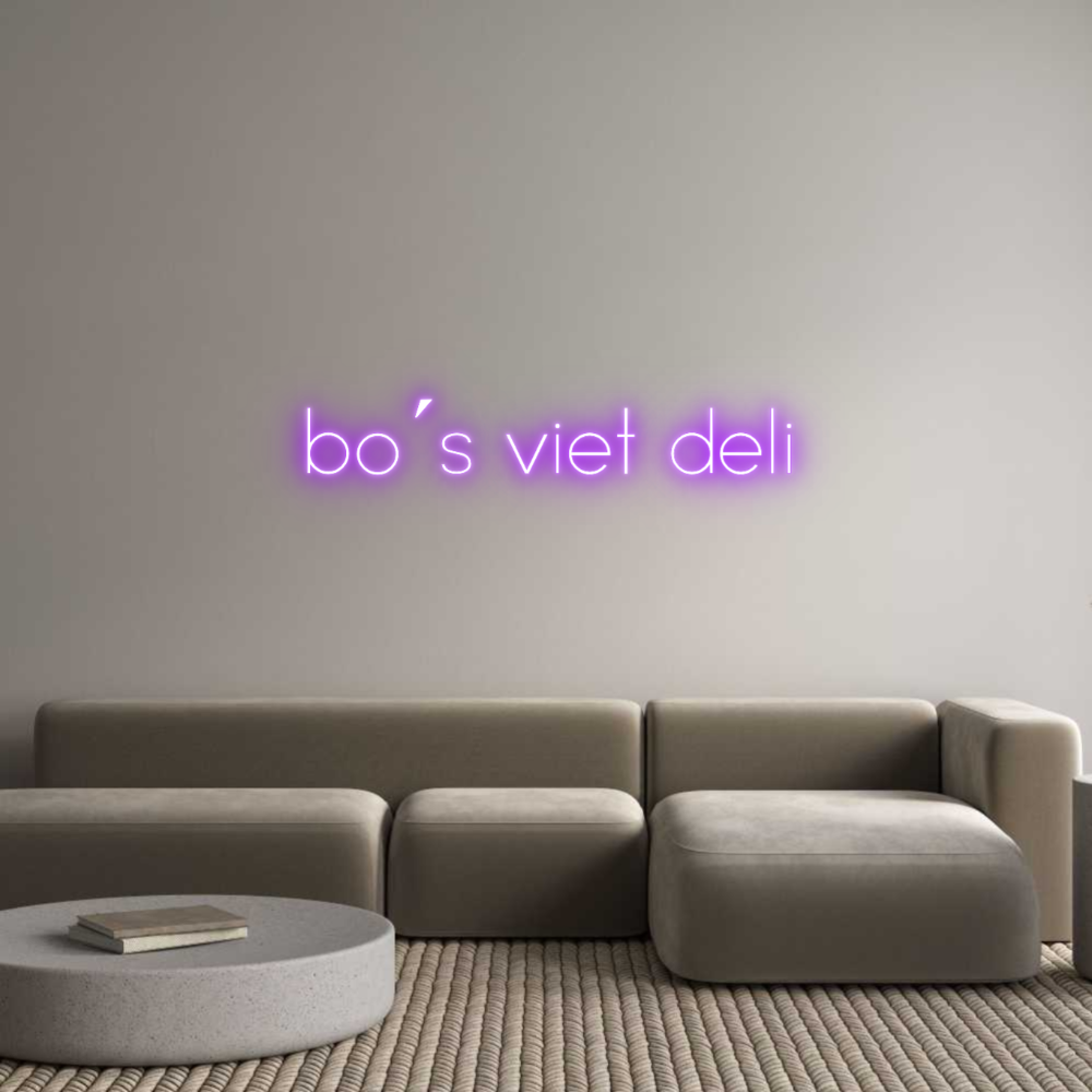 Individuelles Neon: bo´s viet deli