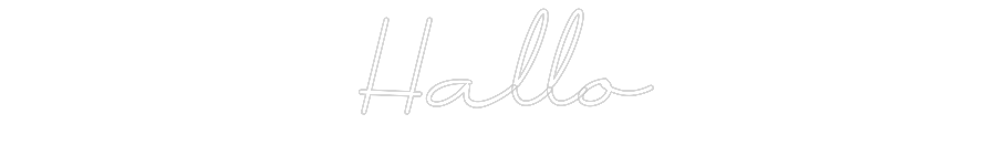 Individuelles Neon: Hallo