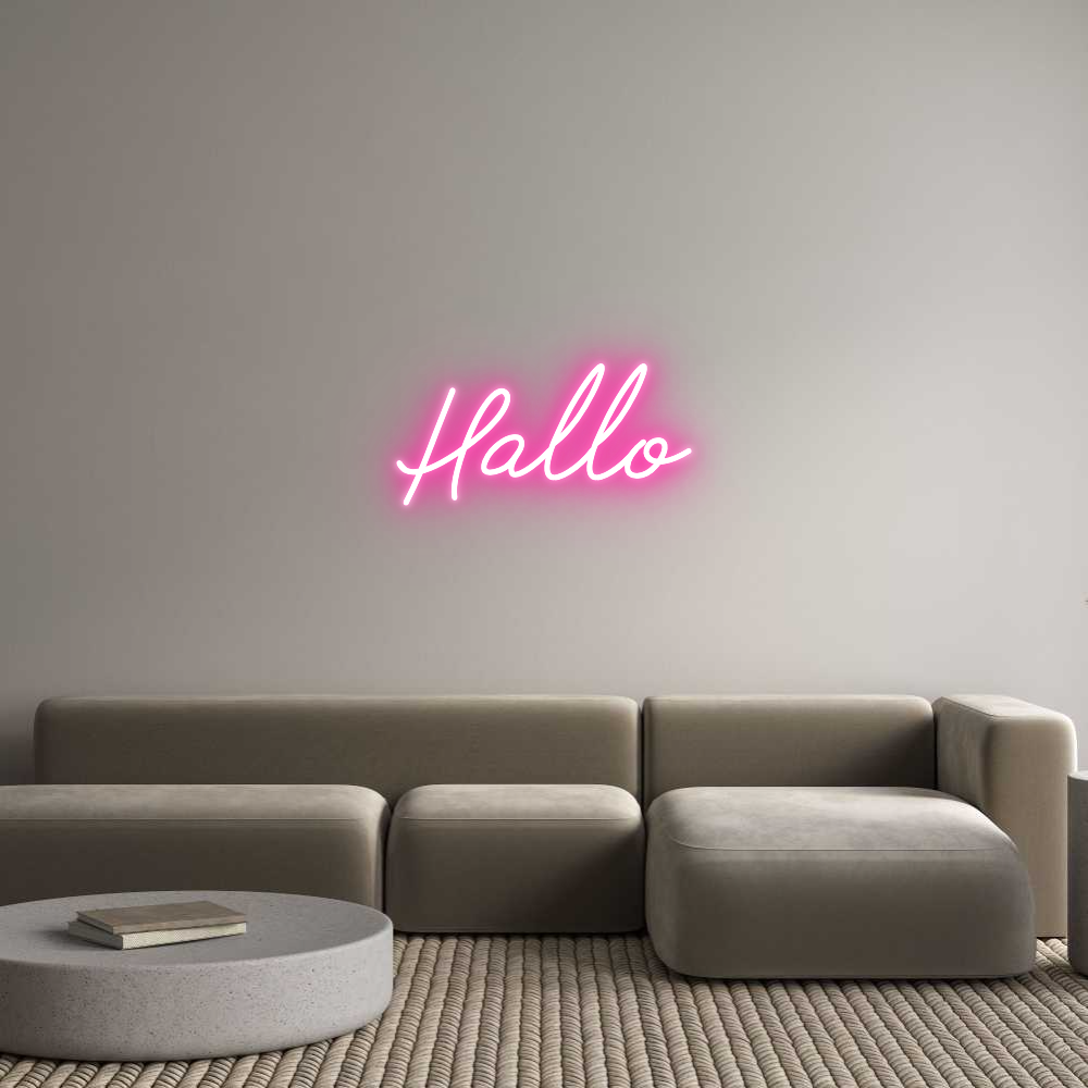 Individuelles Neon: Hallo