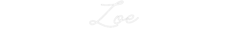 Individuelles Neon: Zoe