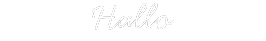 Individuelles Neon: Hallo