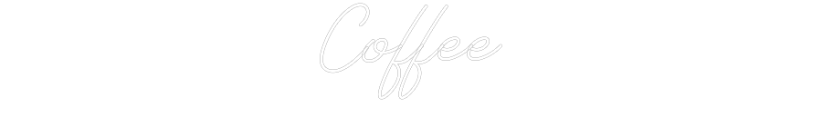 Individuelles Neon: Coffee