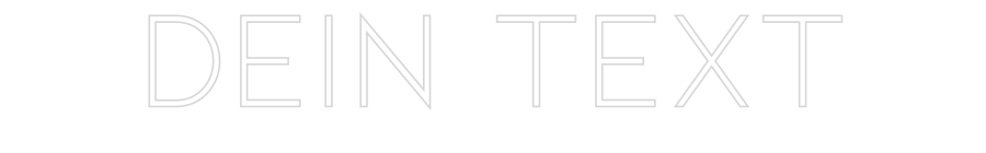 Individuelles Neon: Dein Text