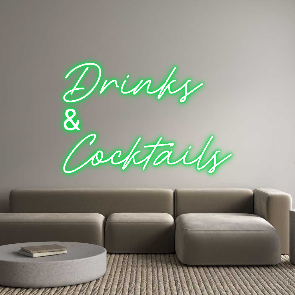 Individuelles Neon: Drinks
&
Co...