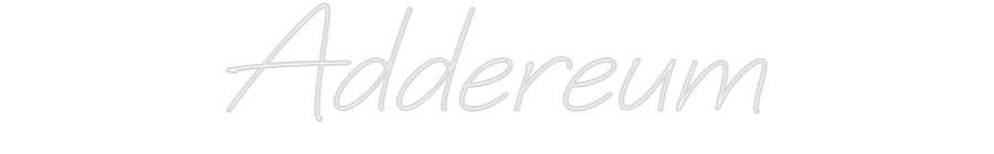 Individuelles Neon: Addereum