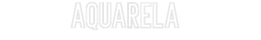 Individuelles Neon: AQUARELA