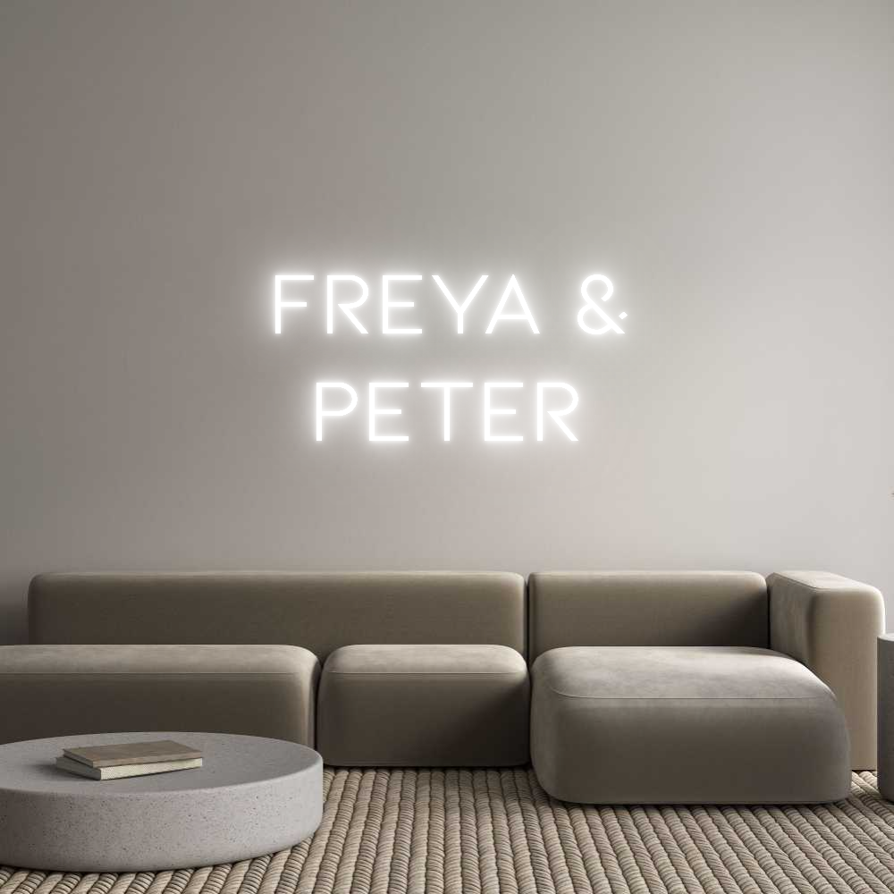 Individuelles Neon: Freya &
Peter