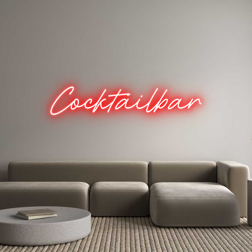 Individuelles Neon: Cocktailbar